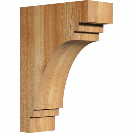 Ekena Millwork Pescadero Rough Sawn Corbel, Western Red Cedar, 4"W x 10"D x 14"H COR04X10X14PEC00RWR